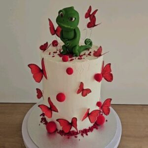 Andrea Veselá Instagram - #cake #birthdaycake #butterflycake

Trochu naštvaný chameleon Pascal 🤣