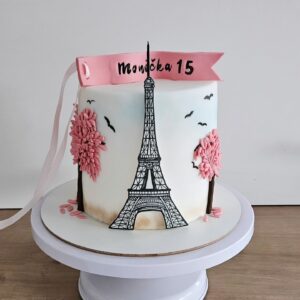 Andrea Veselá Instagram - #cake #birthdaycake #pariscake #eiffeltowercake

A jeden romantický♥️
