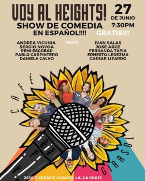 Andrea Vicunia Instagram - Se viene la primera edición de Voy Al Heights Show de Comedia!! Vengan el Jueves 27 de Junio a @cafegirasol_ en Boyle Heights para una noche con buenas vibras y muchas risas!

CÓMO PREFIERES EL CAFECITO?