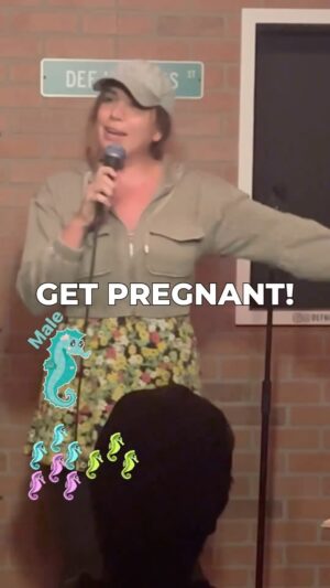 Andrea Vicunia Instagram - It’s International Women’s Day!!! Should we do more research on Seahorses?

Fun 3 days ahead:
WED - Bad Spanish, Good English
THURSDAY- Hosting at Def Noodles Comedy Club
FRIDAY - The Ice House