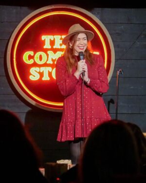 Andrea Vicunia Instagram - The past months, because of the strike, have been so hard for all of us creatives so we have to celebrate little wins and get the spirits up! Here are 10 great things that have happened lately!!!❤️😍

1. Photo by @corycoogancomedy at @iamjimmyshin show in @comedystorelj 
2. Landed in LA straight to @laughfactoryhw @srgoproductions 🔥
3. Was picked in the bucket at @theladiesofcomedy @tomorrowsladiesoflatenight @crowcomedy 💜
4. Booked it!
5. Ninja and I got some pics from a Commercial 
6. Always having fun when filming auditions with @shea.freeman 
7. Bumble Girl 💛
8. Comedy feedback 🔥
9. Ninja Boy - my baby
10. Hair Shoot 💆🏽‍♀️

WHAT ARE SOME WINS YOU’VE HAD LATELY?