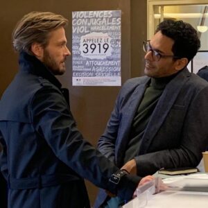 Andreas Pietschmann Instagram - ...glad to finally be on a film set in France again. ..... meeting my charming colleague @tomersisley . . .  #Repost @fred.garson
・・・
When DARK meets MESSIAH on my set! @tomersisley @andreaspietschmann #darknetflix #messiahnetflix #tomersisley #andreaspietschmann