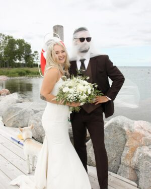 Andrew Biernat Instagram - Two years ago today, we renewed our vows in front of all our friends and family. It was the closest thing to perfection I’ve ever experienced. The love emanating from our loved ones, the beauty radiating from you, and the overwhelming happiness in my heart were almost too much to handle. This day felt like a dream, almost too good to be true. Michelle, I love you more than anything in the world, and I couldn’t imagine life without you. Happy Anniversary, my love.
#tooblessedtobestressed