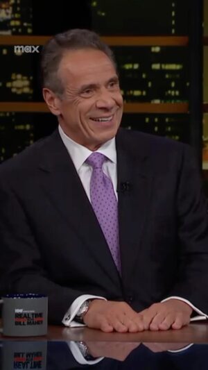 Andrew Cuomo Instagram - Did @andrewcuomo tell us he’s getting back in the game without telling us he’s getting back in the game? 

Watch the former NY governor join @billmaher and adam_kinzinger on #RTOvertime, now available to @streamonmax & our YouTube channel.