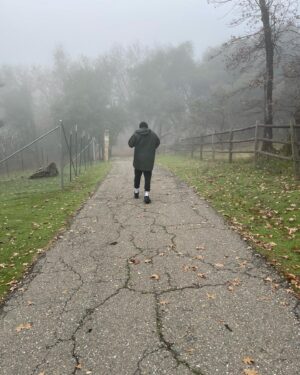 Andrew Gray Instagram - Antisocial, not at all. A bit of a loner, yes! Something’s are just better doing alone. 
#theONE 🦉🪜