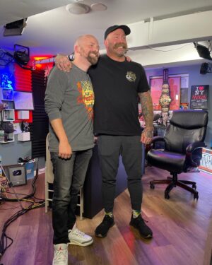 Andrew J. Williams Instagram - @notsam and I cut it up about art, music, pro wrestling and common things like bushy eyebrows on @notsam YouTube channel! Go give a watch!