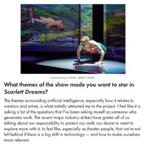 Andrew Keenan-Bolger Instagram - I got a chance to sit down with @People to chat about @scarlettdreamsplay and my relationship to technology, artificial intelligence and fitness. Link in bio to read the full interview!
