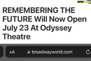 Andrew Neaves Instagram - Our show opens @ the Odyssey this weekend. I’ve had so much fun working on this piece & I’m excited to finally share it w everyone :)

‘Remembering the Future’ a new play by Peter Lefcourt.
link in my bio