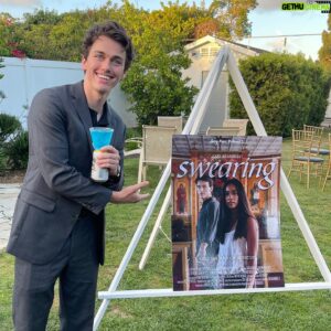 Andrew Neaves Instagram - I got posterized 🤾🏼 

 @swearingshort premiere last night! So proud of this film and the talented people behind it.

& of course I had to bring the entourage🏡
