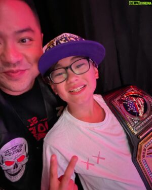 Andrew Phung Instagram - You’re 10 years old and the champ @americannightmarecody just asked you to hold his belt while he does a show. CORE MEMORY UNLOCKED! That belt hugged his shoulder for 45 minutes and he couldn’t stop smiling. I also, could not stop smiling. Cody is an absolute class act! Thank you! ❤️

#wwe #mitb