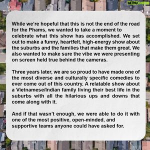 Andrew Phung Instagram - To the fans, cast, and crew of Run the Burbs, 
 
It is with mixed emotions that we share the news that CBC has decided not to move forward with a fourth season of Run the Burbs. Naturally, we were saddened to hear this, but it’s also offered a chance for us to reflect on the 3 seasons we’ve made. Making Run the Burbs was an absolute joy and we’re so incredibly proud of what this show has accomplished on and off screen. We’re also excited to have season three gearing up for its premiere on one of the leading networks in the US, and an amazing partner for the show, The CW. We’re also thrilled that audiences can continue to stream seasons one through three on CBC Gem in Canada and that season one and two can be found in the U.S. on Hulu.  
 
We set out to make a funny, heartfelt, high-energy show about the suburbs and the families that make them great. 3 years later, we are so proud to have made one of the most diverse and culturally specific comedies to ever come out of this country. A relatable and hilarious show about a Vietnamese/Indian family living their best life in the suburbs! 
 
Thank you to our amazing cast, crew, and writers for bringing this show to life on and off the screen. You’ve become our Phamily! Working with you and seeing your talent shine through was truly the best! Thank you to our amazing directors who guided each episode with such love and care. Thank you to all of our executive producers who’ve led this show with such class and thoughtfulness. Thank you to Pier 21 Films for supporting this idea and executing our vision. Thank you to the CBC for supporting us in making three seasons of our big silly show about the suburbs. Finally, thank you to our amazing audience who tuned in each and every week. Your laughter and support have meant the world. 
 
These past 3 years have been a non-stop wild ride, and a dream come true! From the bottom of our hearts, thank you! 

CBC is kindly hosting a finale screening in Toronto on Thursday, May 16th. Check back here tomorrow for more info on how to get tickets!
 
Sincerely,
Andrew Phung & Scott Townend ❤️
#runtheburbs

(Caption edited for length. Full message in the photos.)
