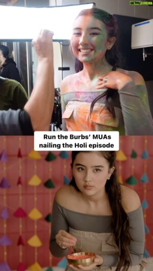Andrew Phung Instagram - BTS of the Run the Burbs Holi episode ✨