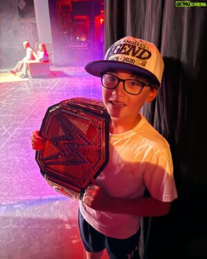Andrew Phung Instagram - You’re 10 years old and the champ @americannightmarecody just asked you to hold his belt while he does a show. CORE MEMORY UNLOCKED! That belt hugged his shoulder for 45 minutes and he couldn’t stop smiling. I also, could not stop smiling. Cody is an absolute class act! Thank you! ❤️

#wwe #mitb