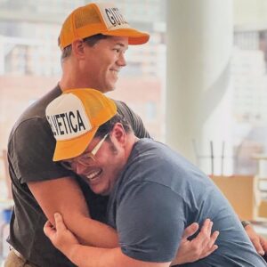 Andrew Rannells Instagram - Josh Gad was born today and we are all better because of it! I know I am. I love you, Joshie. Happy Birthday! 🧡