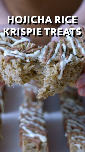 Andrew Rea Instagram - Hojicha Rice Krispie Treats 

Recipe on babi.sh!