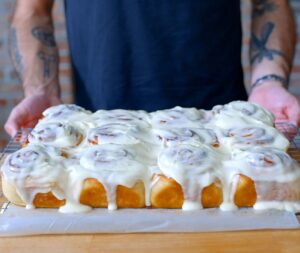 Andrew Rea Instagram - Cinnamon rolls are a true F.F.F.F.F.F: Flexible Form Factor for Fun Fillings and Frostings. Pumpkin spice latte, strawberry nutella, and classic cinnamon rolls Basics is live now, link in tree!