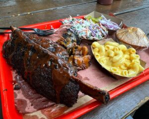 Andrew Rea Instagram - Light lunch @terryblacks_bbq in Austin, TX.