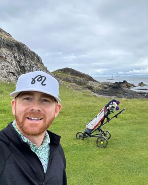 Andrew Santino Instagram - I got bunions 🦶 now, thanks Scotland 
Bucket 🪣 list ✔️
I ate 40 lbs of 🐠 and 🍟 and now I’m 🦛