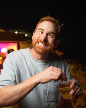 Andrew Santino Instagram - Thank you @bertkreischer and @fullyloadedfestival for giving me a fatty liver ❤️ 

📸 @toddrphoto 
Drone @skycandystudios