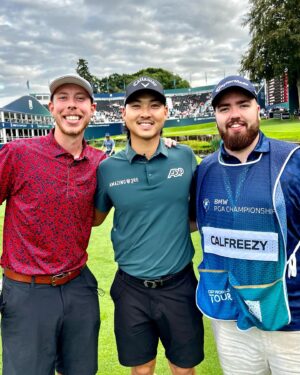 Andrew Shane Instagram - I might be the greatest caddy of all time 🤔 

Unreal day with @calfreezy in his Pro-Am group with @minwoo27lee for the @bmwpga this week 🙏🏼