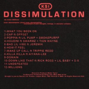 Andrew Shane Instagram - Much love to my brother @ksi on the release of his new album “Dissimulation”. I recorded/engineered 10/12 tracks on here 🙏🏼 Let’s show up and support this one and #GetItToNumber1