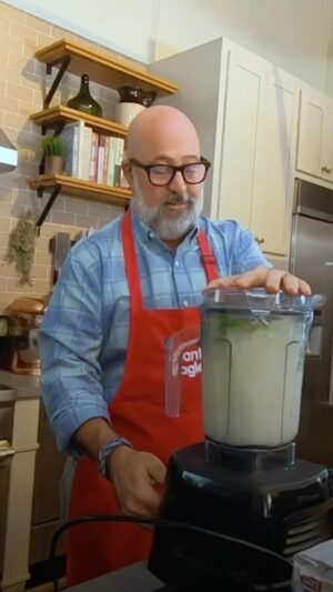 Andrew Zimmern Instagram - Frozen mint-basil lemonade is the perfect drink to sip all summer long. Fresh, bright, citrusy, and cold, I can’t wait to make a batch this weekend! 

Full written recipe is at the link in my bio. 🍋