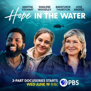 Andrew Zimmern Instagram - BIG NEWS: Our new series, #HopeInTheWaterPBS, is coming to a screen near you in just two weeks! Explore the groundbreaking work of dedicated fishers, aqua farmers, and scientists who are attempting what was once thought impossible: harvesting aquatic species to feed our growing planet while saving our oceans. Don’t miss the premiere Wednesday, June 19 at 9/8c on @pbs.