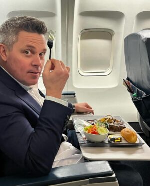 Andrew Zimmern Instagram - Happy birthday boo. 55 never looked better on anyone. Every day with you is an adventure. Thanks for showing me what end of a fork is best to eat with. #manifestingabundance @gavinkaysen