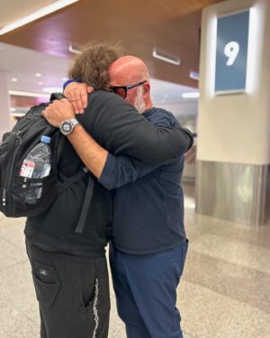 Andrew Zimmern Instagram - My son came home last Tuesday.
If you know you know. It was and is a VERY big deal.
Parenting is so fucking hard and the most rewarding and important thing I’ve ever done. No surprises there, many parents share that sentiment. I’m so grateful that I get to be with my favorite human. Look, no one is perfect, but you either love someone that much or you don’t. And we missed so many years together, we have a lot of living to do.
No one has made my life better than this young man. All the good things, all the stuff I’m proud of is because of my relationship with him.
To be patient, tolerant, understanding.. to contemplate selflessness, to grow my empathic muscles, to want to model behaviors, to teach, to be less reactive, to share… I could go on and on. I’m better at all that because of him. Was it a cry fest for me at the airport? Yup. I’m still not recovered either. We have a lot of work to do together too. This is the beginning. That’s the journey of life. New beginnings with the people you love. Make that your horizon line and never stop moving towards it. Never give up. Never lose hope. Miracles happen.