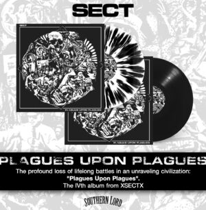 Andy Hurley Instagram - Today marks the release of a very special album.  The 4th full-length and 3rd on Southern Lord from SECT. 

On Plagues Upon Plagues, SECT pierce through the veil of complacency, forcing listeners to confront uncomfortable truths about the fragility of our world. The band wields their sonic arsenal like a prophetic warning and with raw vocals and uncompromising lyrics, they confront the harsh realities of existence in these tumultuous times. As society teeters on the brink of chaos, SECT’s cold hard statement resonates with an urgency that cannot be ignored.

Vocalist: Chris Colohan speaks more specifically about the collective behaviors which he observed society defaulting to in the thick of uncertainty – opportunism, profiteering, denial, accelerationism, sabotage. “The first five weeks of the pandemic told me more about where we’re at and where we’re headed than five decades of life, and it rendered most idealism irrelevant, regardless of how selectively we remember it in retrospect.”

The outlook is bleak, but music helps. “We’re barreling towards the next mass atrocity just as the last century’s fade into the past,” says Chris. “I’ve definitely had to let go of the ideal of survival in the wake of the last few years. Wasn’t the world we wanted to see but with all the checks and balances this thoroughly defeated, it’s going to play out however it does from here. Changing any minds at this point is kind of irrelevant – that’s largely the point of this album and the challenges we had writing it.”

Plagues Upon Plagues, track list:

No Uncertain Terms
New Low
Drowning in Sorrows
Zerzan Wept
#Foreverhome
The Lovers of Life
Inventory
Six Black Lines 
@godcitymusic, @formivaudio, @thehallowedhalls @ryanmichaelpatterson,  #straightedge #straightedgehardcore #vegan #veganhardcore @hurleyxvx @sectxvx @crossed0uttwice @southernlordrecordingseurope @jamesxchang @godcitymusic #kurtballou @earthcrisisofficial @tofu_and_distortion