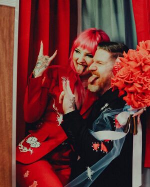 Andy Hurley Instagram - Mr. & Mrs. Hurley 💍❤️‍🔥 est. 2.14.24
•
excited to celebrate with all of our loved ones tonight! 
📸: muisemedia @daveymuise 
suits by @rosecutclothing