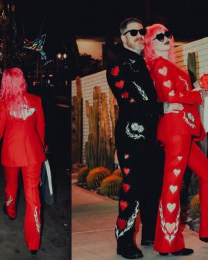Andy Hurley Instagram - Mr. & Mrs. Hurley 💍❤️‍🔥 est. 2.14.24
•
excited to celebrate with all of our loved ones tonight! 
📸: muisemedia @daveymuise 
suits by @rosecutclothing