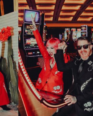 Andy Hurley Instagram - Mr. & Mrs. Hurley 💍❤️‍🔥 est. 2.14.24
•
excited to celebrate with all of our loved ones tonight! 
📸: muisemedia @daveymuise 
suits by @rosecutclothing