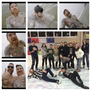 Andy Hurley Instagram - Best start to the new year, and it's gonna continue to be the best. #MKEpolarplunge2k15 #Iceskating #ONFLEEK