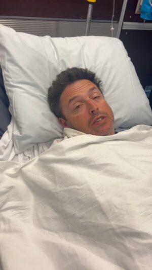 Andy Lassner Instagram - Procedure complete. 
I’m awake-ish.
