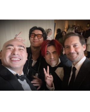 Andy Le Instagram - You already know @martialclubofficial has to KEEP IT SHAOLIN at SAG AWARDS 2023 @sagawards 🏆!! Still processing the crazy memorable night
SQUAD UP with our @everythingeverywheremovie FAMILY!! 👐WE ARE SOO PROUD 

🏆 @michelleyeoh_official takes Female Actor in a Leading Role 
🏆 @kehuyquan takes Male Actor in a Supporting Role
🏆 @jamieleecurtis takes Female Actor in a Supporting Role 
🏆 Our EEAAO Cast and Family takes home Cast in Motion Picture 🥲 

So grateful to be a part of this family and to be in a room with such talent! How crazy and surreal is it to be in the presence of artists, masters of their crafts 🎥🎬🙏
#sagawards #everythingeverywhereallatonce #michelleyeoh #kehuyquan #jamieleecurtis  #martialclub