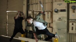Andy Walken Instagram - Being dramatic…. #stunts #newskills #katana #sword #moviemaking 📷: @evan_raiff