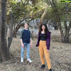 Andy Walken Instagram - Walk in the woods with @yayagosselin and Edmund. Hope everyone is having a happy and safe holiday season! Photos by @kate.walken 

#longtimenopost #helloagain #bestie #happyholidays #lawinter