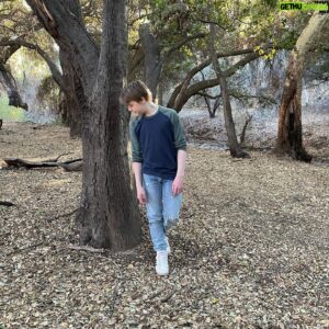 Andy Walken Instagram - Walk in the woods with @yayagosselin and Edmund. Hope everyone is having a happy and safe holiday season! Photos by @kate.walken 

#longtimenopost #helloagain #bestie #happyholidays #lawinter