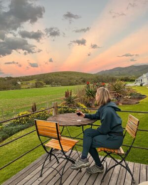 Anel Alexander Instagram - Cheers! Thank you to the incredible staff at @swartbergmanor for a really special time in this slice of heaven. The views are priceless, the staff like family and the food at their restaurant, Patat, was out of this world. Compliments all round. I’ll be back! #nofilter #roadtrip #beautifulsouthafrica