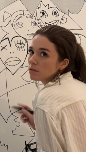 Aneta Kernová Instagram - My biggest painting done! 🎨👩🏻‍🎨