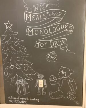 Angela Oh Instagram - If you’re in NYC, please consider donating a (new) holiday gift for children in Harlem 🎁 ♥️
Slide to the next picture for details!:)
.
@AndrewFemenellaCasting @csacasting @telseyandco
.
.
.
.
.
.
#presentsforkids #harlem #holidaygifts #holidays #christmasgifts #donations #mealsformonologues #meals #monologues #nyny #harlemshake #harlemkids #christmasspirit #toysfortots #newyorkcity #newyorkminute #broadway #broadwaynyc #toydrive #ADC #csctoysnyc