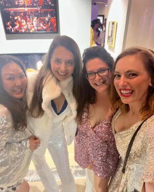 Angela Oh Instagram - Follow the call to the Disco ball 💃🏻🪩🕺🏼 #PostOakGala #bestteachersever 
*
*
*
*
*

#studio54 #studio54forever #studio54party