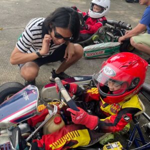 Angga Dwimas Sasongko Instagram - 1st day of his racing school. I've never been this nervous in my entire life. He crashed, hit the wall, and spin, but refused to give up. #ProudDad

Thank you, @anggiakharisma, for capturing this moment. Ayok belajar pura - pura jadi orang tua yang ga tegang di pinggir track.
