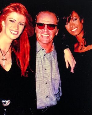 Angie Everhart Instagram - #TBT You know you throw a great party when @jacknicholsonofficial comes...and STAYS!  I rented a castle and invited 500 of my closest friends... lol That’s one of my best gf @realmaureengallagher  Great memories Jack and Mo! Miss you