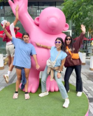 Anita Corsini Instagram - Montreal you’re 💯Great food (please try Schwartz’s you won’t be disappointed unless you don’t eat meat then maybe don’t go there) 🏆 Beautiful flowers literally everywhere including freaking DISCO BALLS in the garden - yes please and thank you 🪩Dance parties in the park🕺🏻💃🏻 Bike rides and beautiful architecture 🚲⛪️ Over 16k steps ♥️… I just can’t get enough. And this family of mine, well, I adore them with all that I am!! ♥️ Now off to watch the hockey finals and pretend like I know what’s going on 😆 Until next time 🇨🇦

#corsinistakecanada #partyof5 #summer #vacation