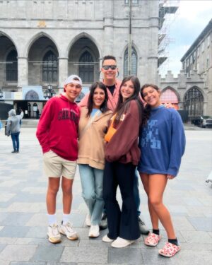 Anita Corsini Instagram - Montreal you’re 💯Great food (please try Schwartz’s you won’t be disappointed unless you don’t eat meat then maybe don’t go there) 🏆 Beautiful flowers literally everywhere including freaking DISCO BALLS in the garden - yes please and thank you 🪩Dance parties in the park🕺🏻💃🏻 Bike rides and beautiful architecture 🚲⛪️ Over 16k steps ♥️… I just can’t get enough. And this family of mine, well, I adore them with all that I am!! ♥️ Now off to watch the hockey finals and pretend like I know what’s going on 😆 Until next time 🇨🇦

#corsinistakecanada #partyof5 #summer #vacation