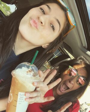 Anita Corsini Instagram - She’s 15!!!!!! The loveliest teenager I know who made me mom and I couldn’t be prouder to call her my own!! She’s on giant ray of sunshine everywhere she goes. ☀️ 

Spent the day together laughing, trying on dresses, drinking coffee and eating chicken salad! It was glorious! If anyone can stop time please let me know, they are growing way too fast. I’ve just decided to enjoy every minute rather than fight it!! 

#momlife #fifteenandfabulous #happybirthday