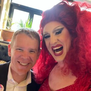 Anita Wigl'it Instagram - I had such a great time hosting the Rainbow Launch for the Labour Party! 

Getting to meet the PrimeMinister, ask him some silly questions (including “What his drag name would be” Answer Chippy Lippy 😂) and hear the amazing things that Labour has done and plan to do for the Rainbow community was amazing!

In all honesty I don’t really follow Politics / have a big understanding about it but what I do know is that Chris Hipkins is a lovely person who has achieved greatly in his life. Regardless of who we all vote for it was wonderful to meet the man behind “spread your legs” 😂