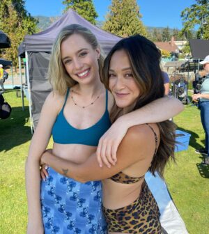 Anja Savcic Instagram - 💗💗eeeekkk what a dream to be starring in a ROM COM! Enjoy this lil’ photo dump featuring the many people I fell in love with (on and off screen)! Here’s to the sunsets, romance and many, many belly laughs 💗 CAN’T WAIT TO SHARE